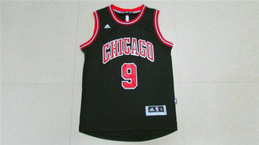 Maillot De Basket Chicago Bulls Rajon Rondo 9 Tissus Sportif Fans Edition Noir